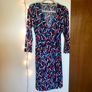 ANNE KLEIN Professional V-Neck Wrap Dress